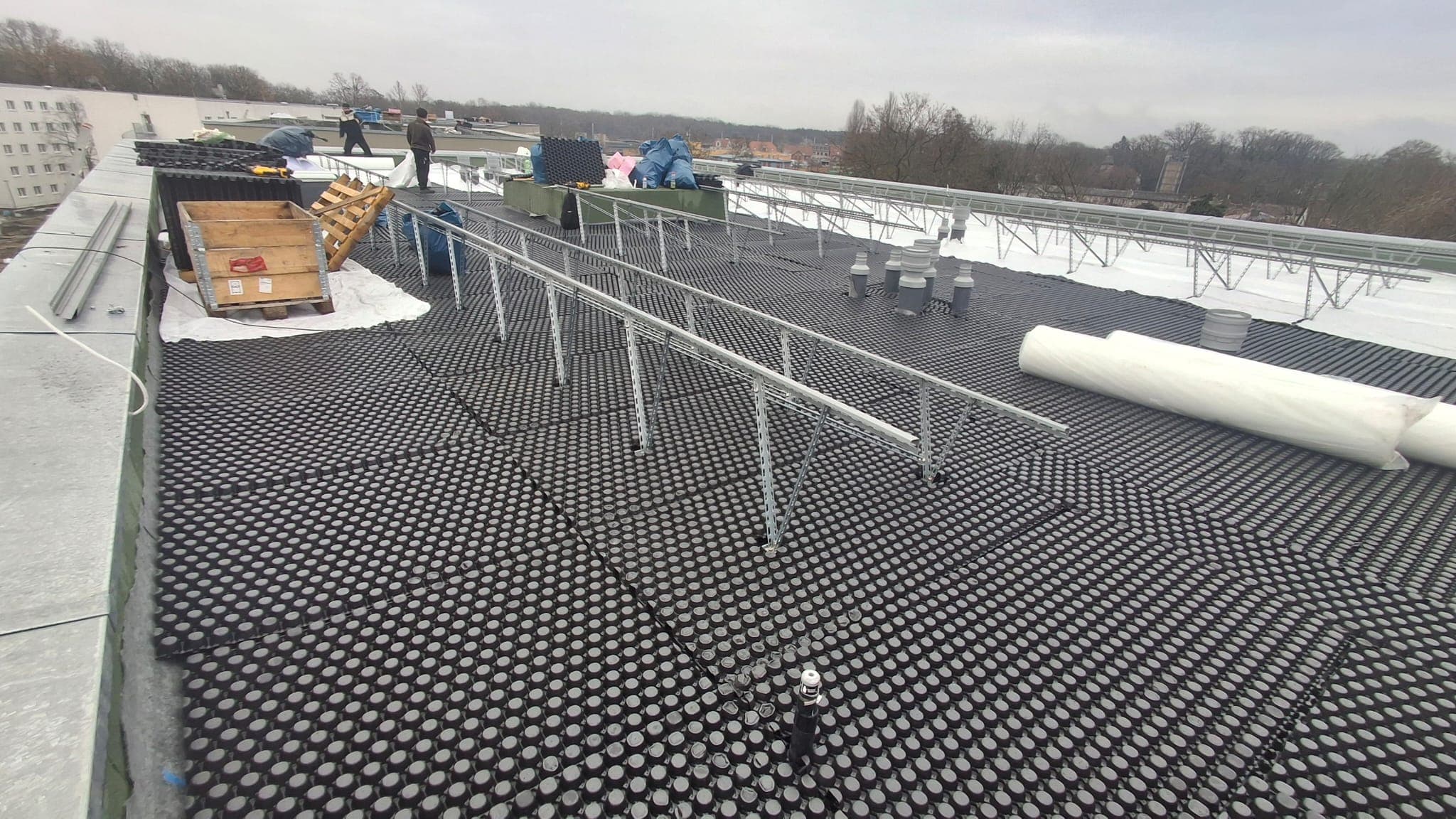 Eingelagerte Kartons in trockener Box